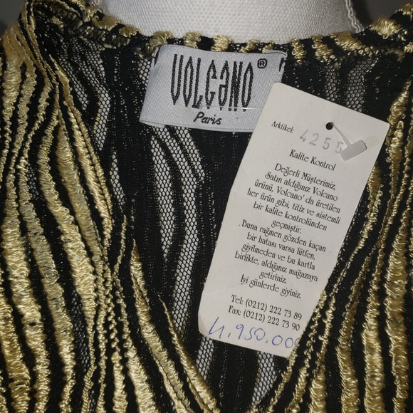 NWT Volcano from Paris France stretchy mesh shirt - Picture 5 of 5